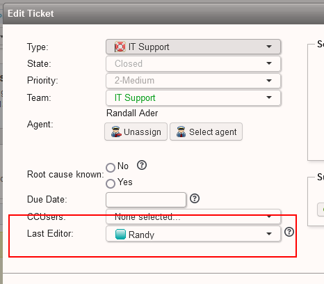 Custom Field in Ticket.