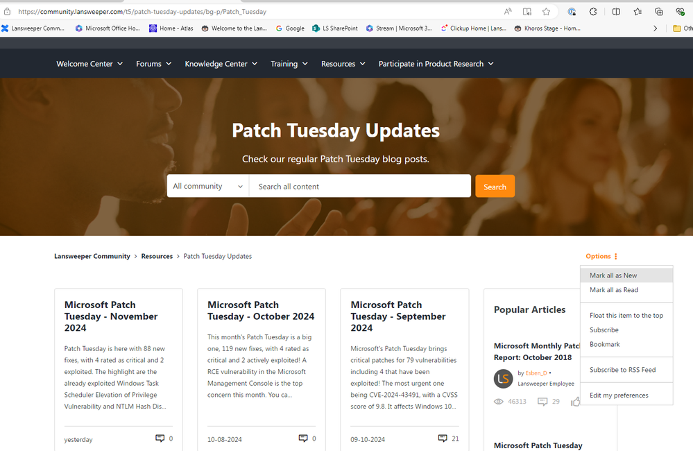 screenshot of forum board