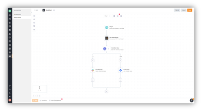 Flow builder screen