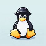 tux-blue-fedora-dalle3-copilot-white.jpg